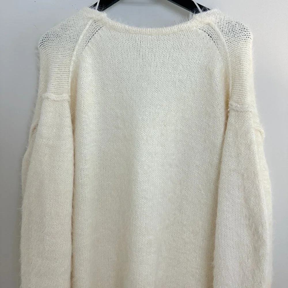 FREE PEOPLE Sparrow Pullover in Ivory Size Small